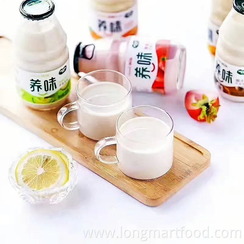 Enjoyable Soft Drink Milk Drink with Fruit Puree